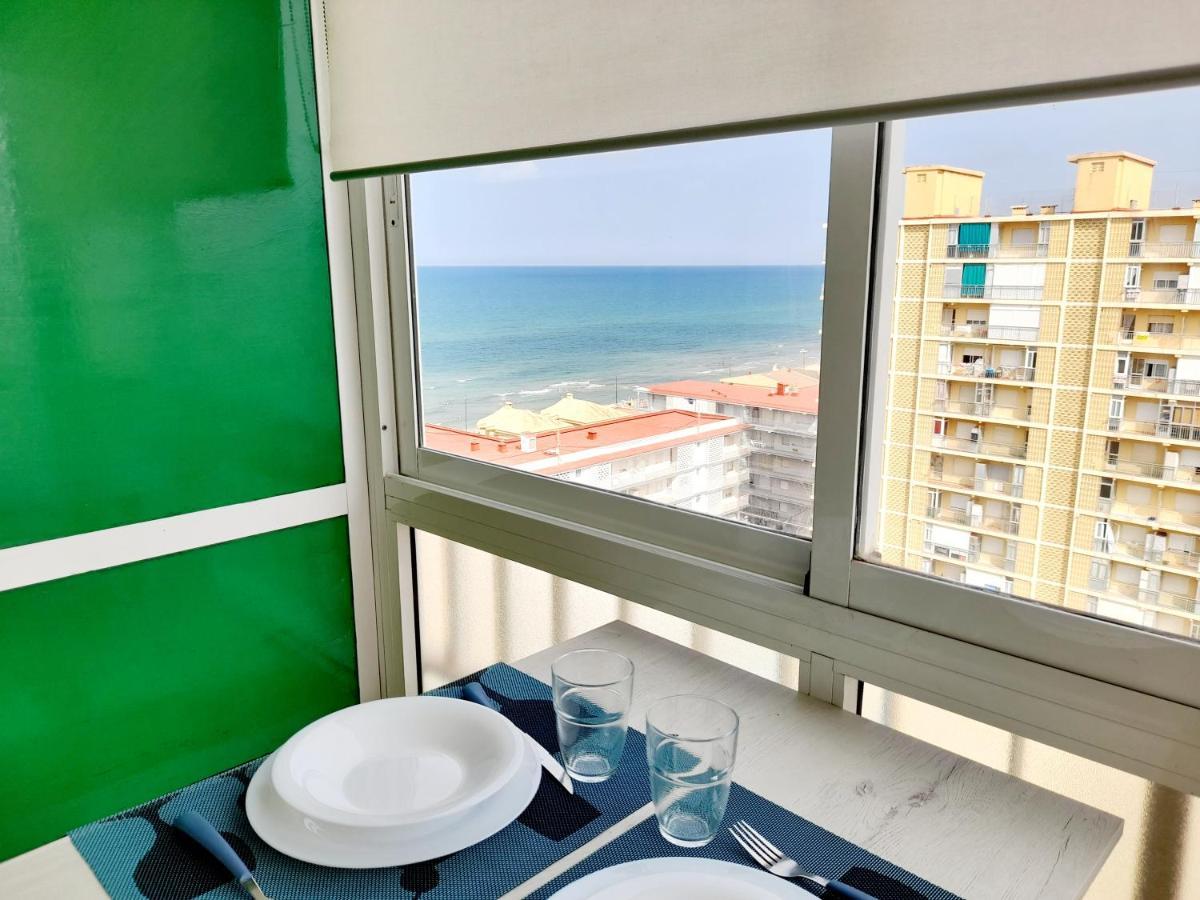 Apartamento Vistas Al Mar, 11 Planta, 50M Playa!! Miramar Eksteriør billede