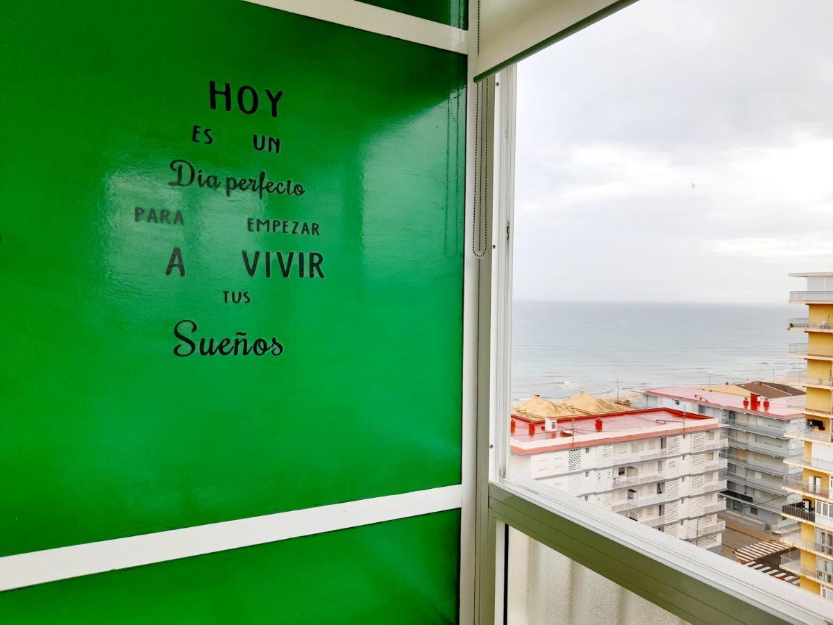Apartamento Vistas Al Mar, 11 Planta, 50M Playa!! Miramar Eksteriør billede